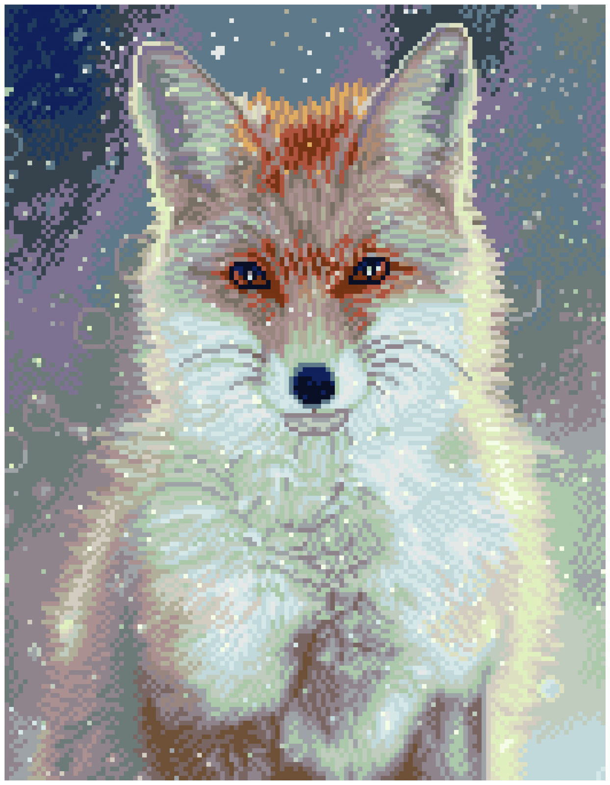 Diamond Dotz Pre-Framed Square Diamond Art Kit 16.54 inchx22.44 inch-Autumn Wolf