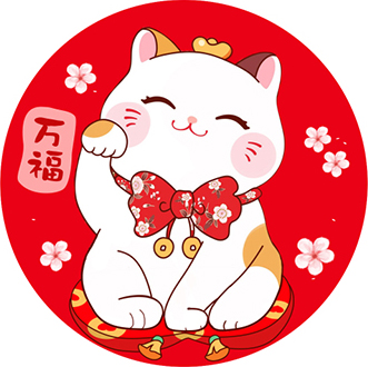 B02007 招财猫（满钻）原图 1