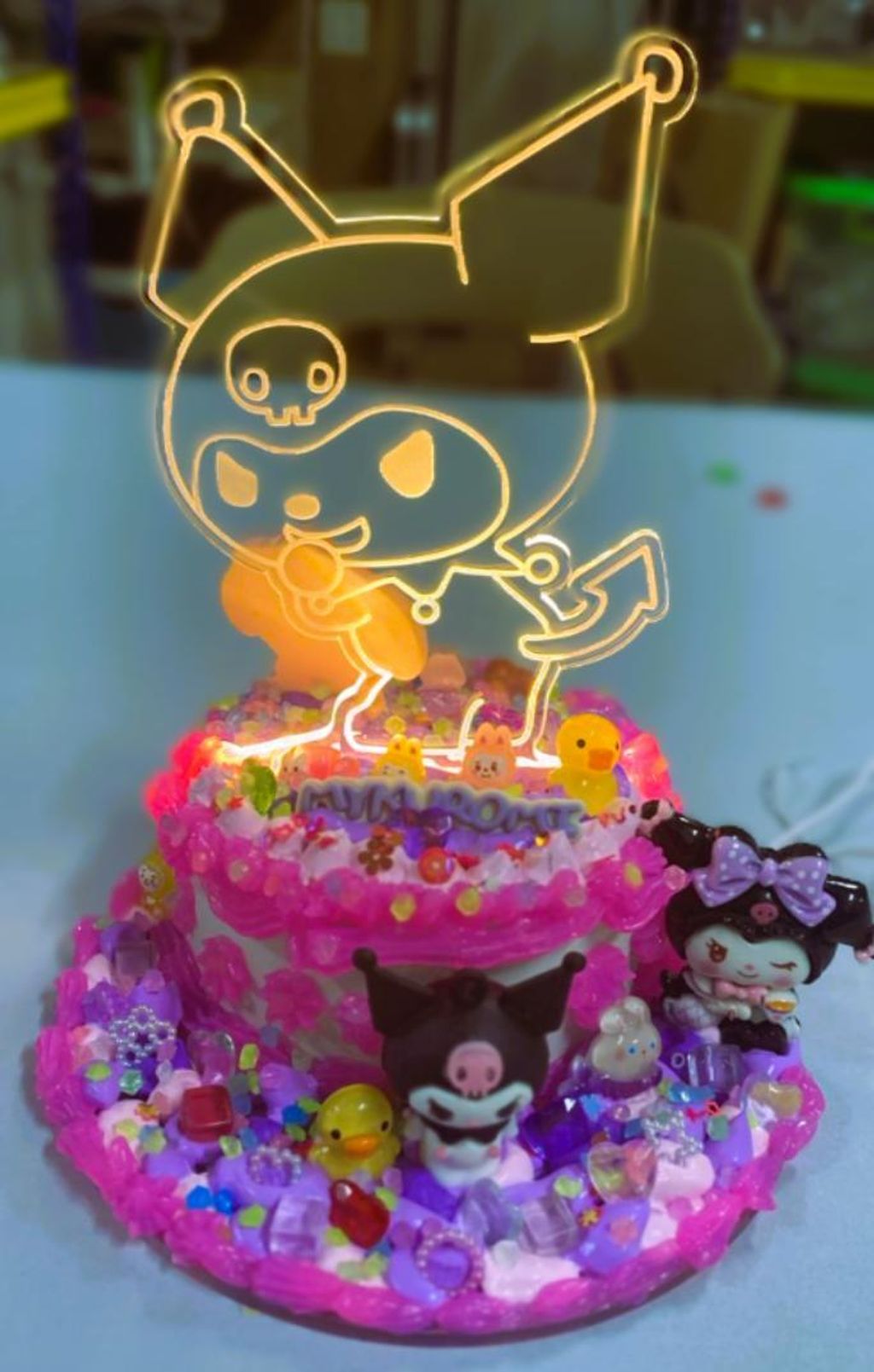 Cream Glue Kuromi LED Night Lamp