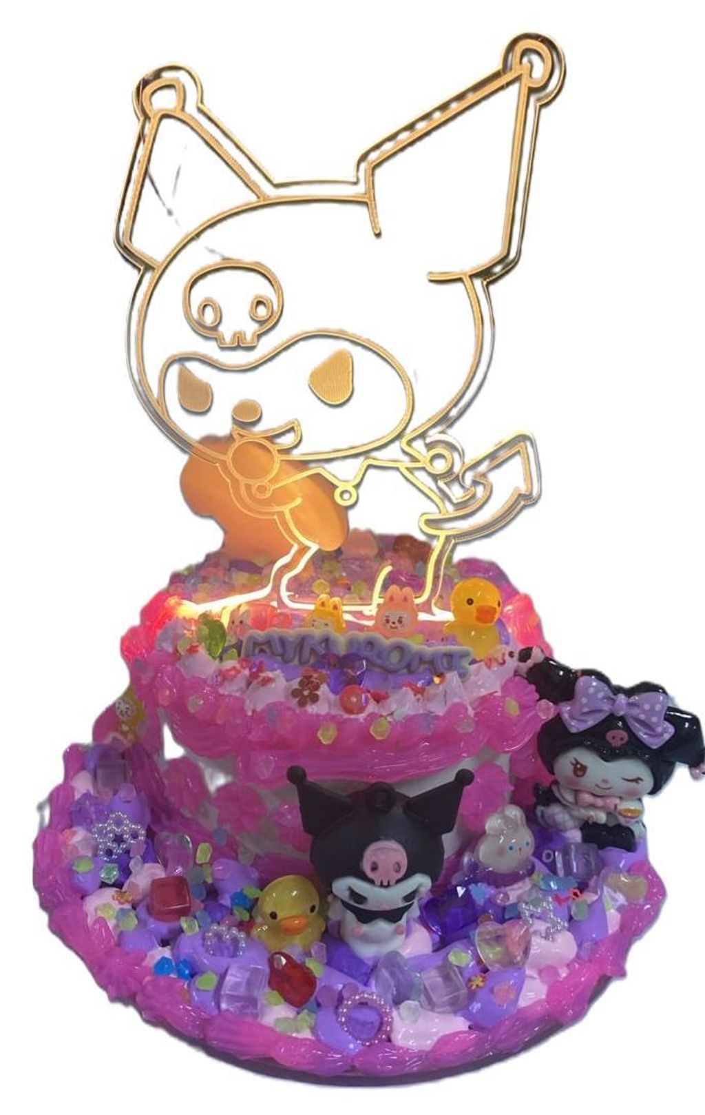 Cream Glue Kuromi LED Night Lamp