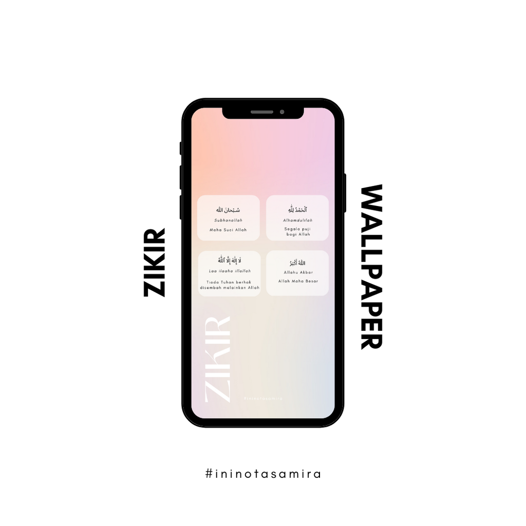 Pastel Zikir Wallpaper 1 Iphone and Samsung Wallpaper Aesthetic