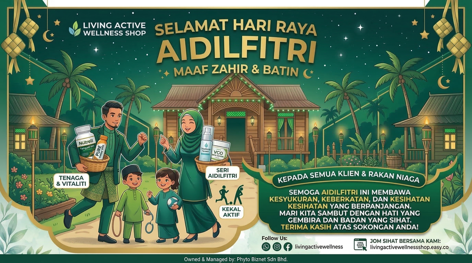 Living Active Wellness Shop | Salam Aidilfitri 