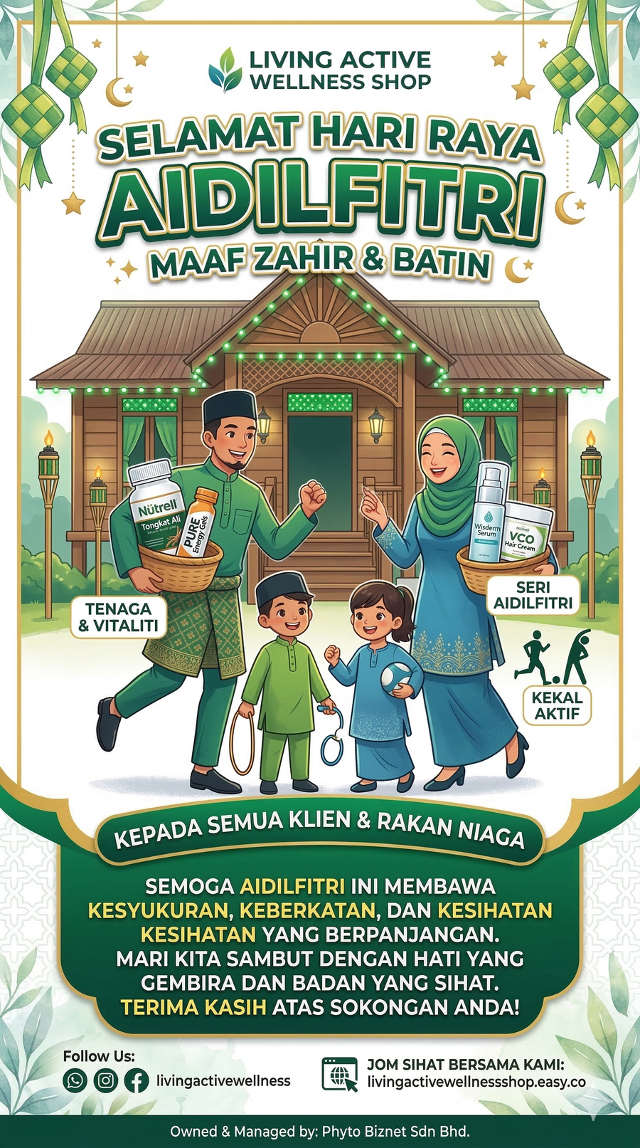 Living Active Wellness Shop | Salam Aidilfitri 