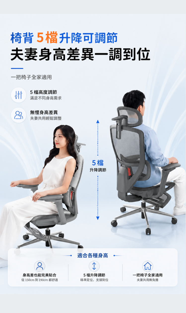 YOKA EVO 人體工學支撐