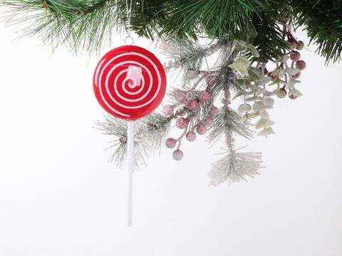 Lollipop 聖誕紅白棒棒糖-吊飾