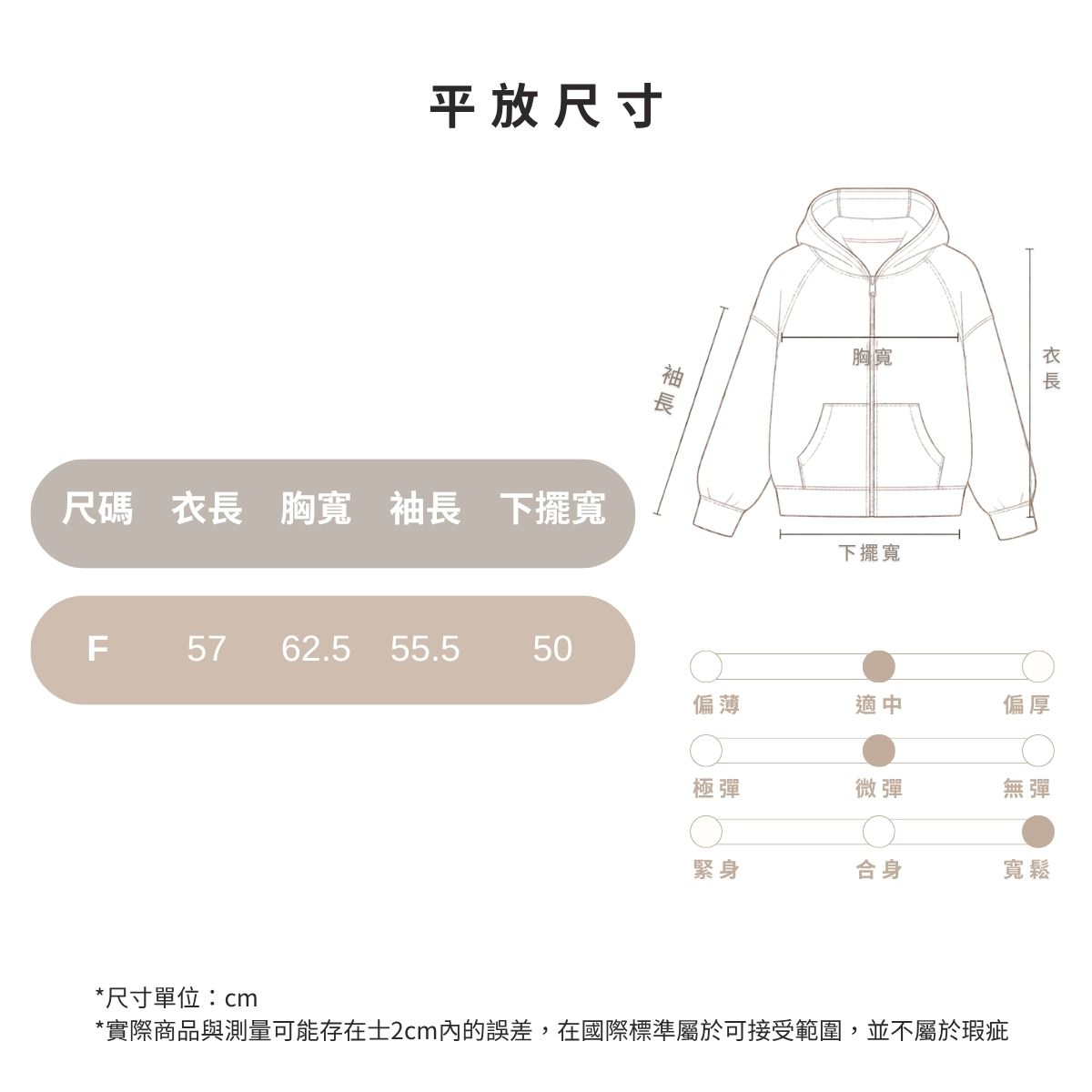 尺碼表 標準