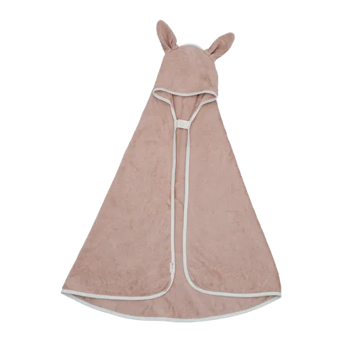 Hooded Baby Towel - Bunny - Old Rose 玫瑰粉兔(primary)1