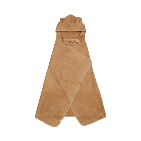 Hooded Junior Towel - Bear - Caramel 焦糖棕熊(primary)