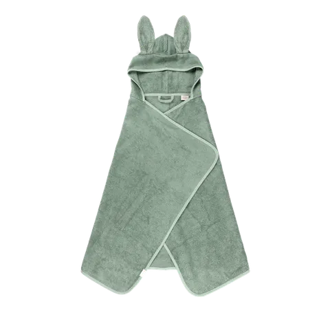 Hooded Junior Towel - Bunny - Eucalyptus 亞麻綠兔(primary)