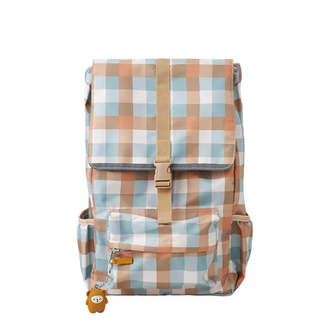 Backpack - Large - Cottage Blue Checks (primary)