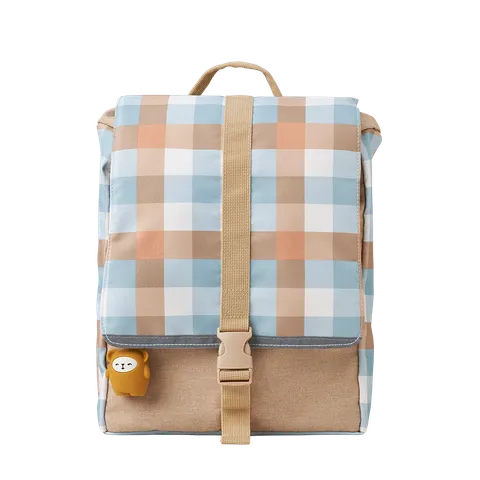 Backpack - Small - Cottage Blue Checks (primary)