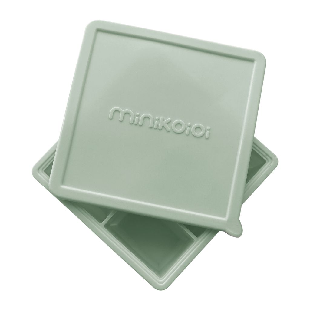 矽膠副食品分裝盒-抹茶綠-白底商品圖-已修圖修色