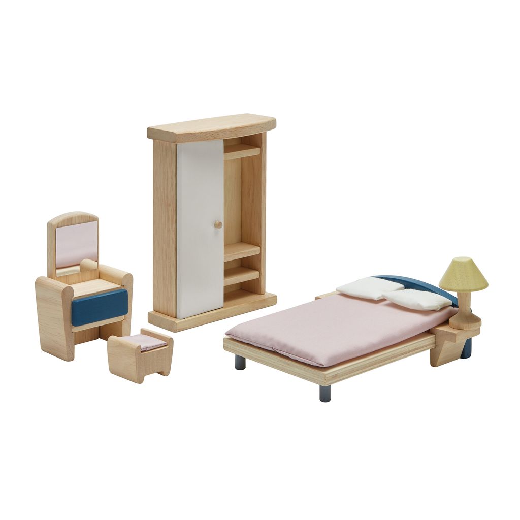 典藏娃娃屋-主臥房(清新藍)-白底商品圖 (1)