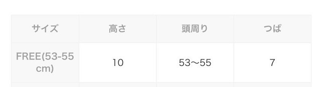 尺寸表