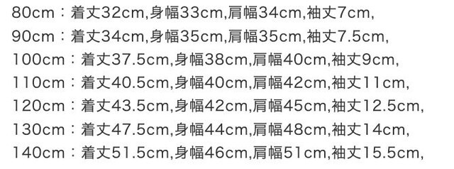 尺寸表