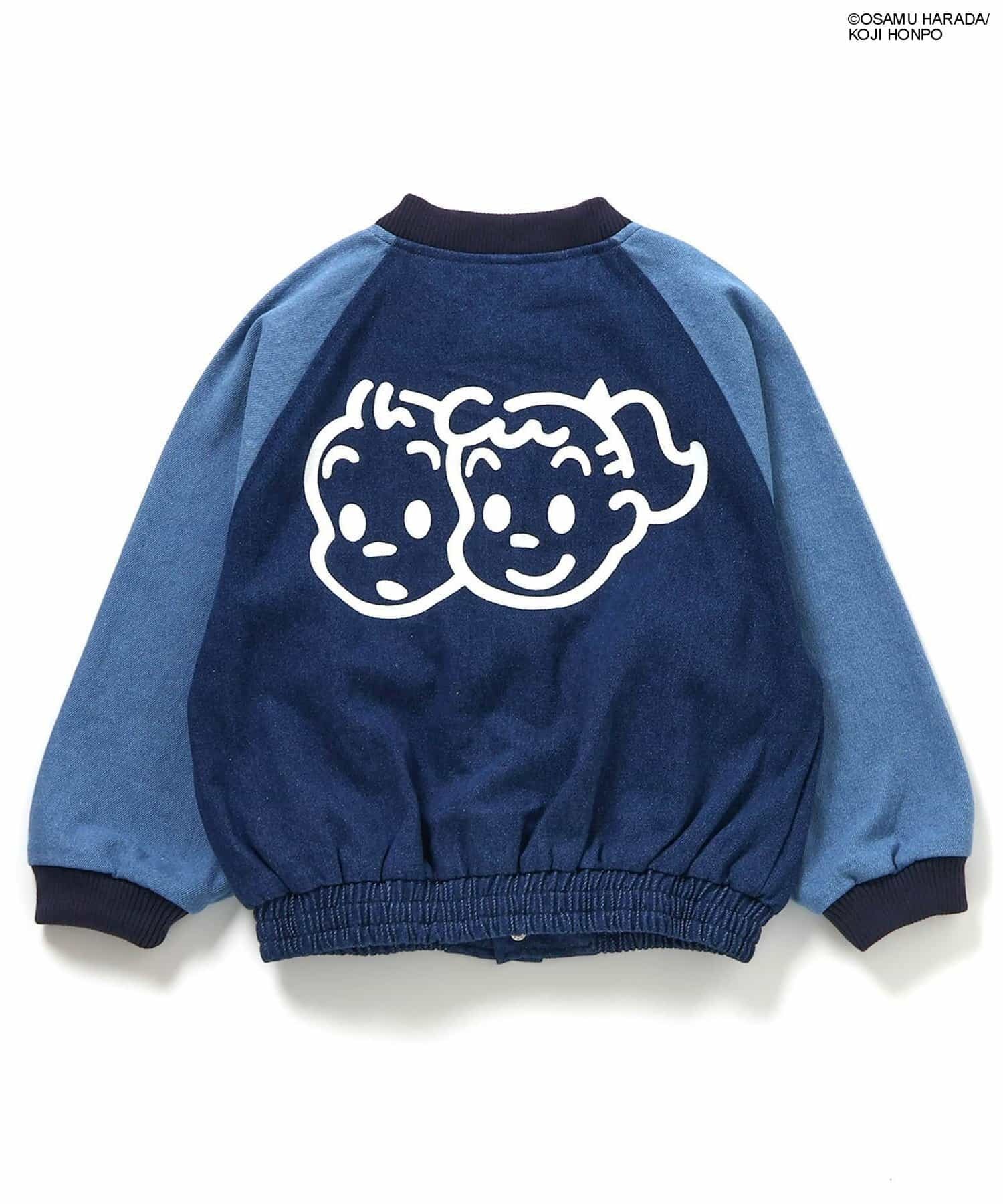 2026🇯🇵BREEZE × OSAMU GOODS|棒球外套|雙愛心刺繡|撞色丹寧|80-140|拍照超上鏡 - 商品描述圖 2