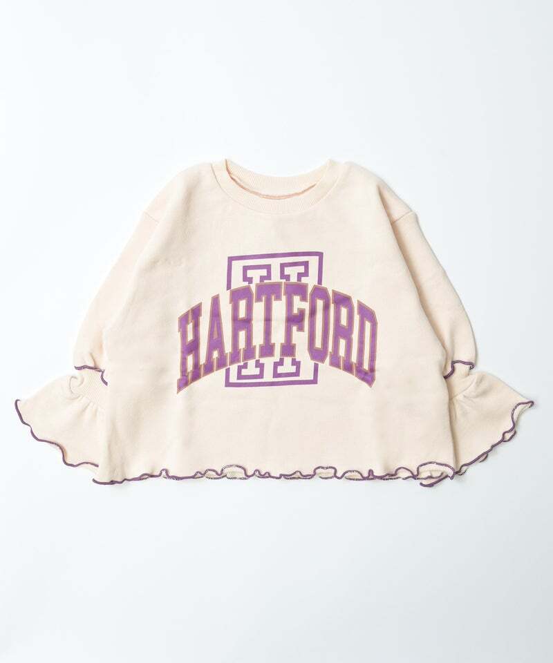 2026🇯🇵OCEAN&GROUND|長袖衛衣|撞色木耳邊|學院字母|90-140|甜美不撞衫 - 商品描述圖 9