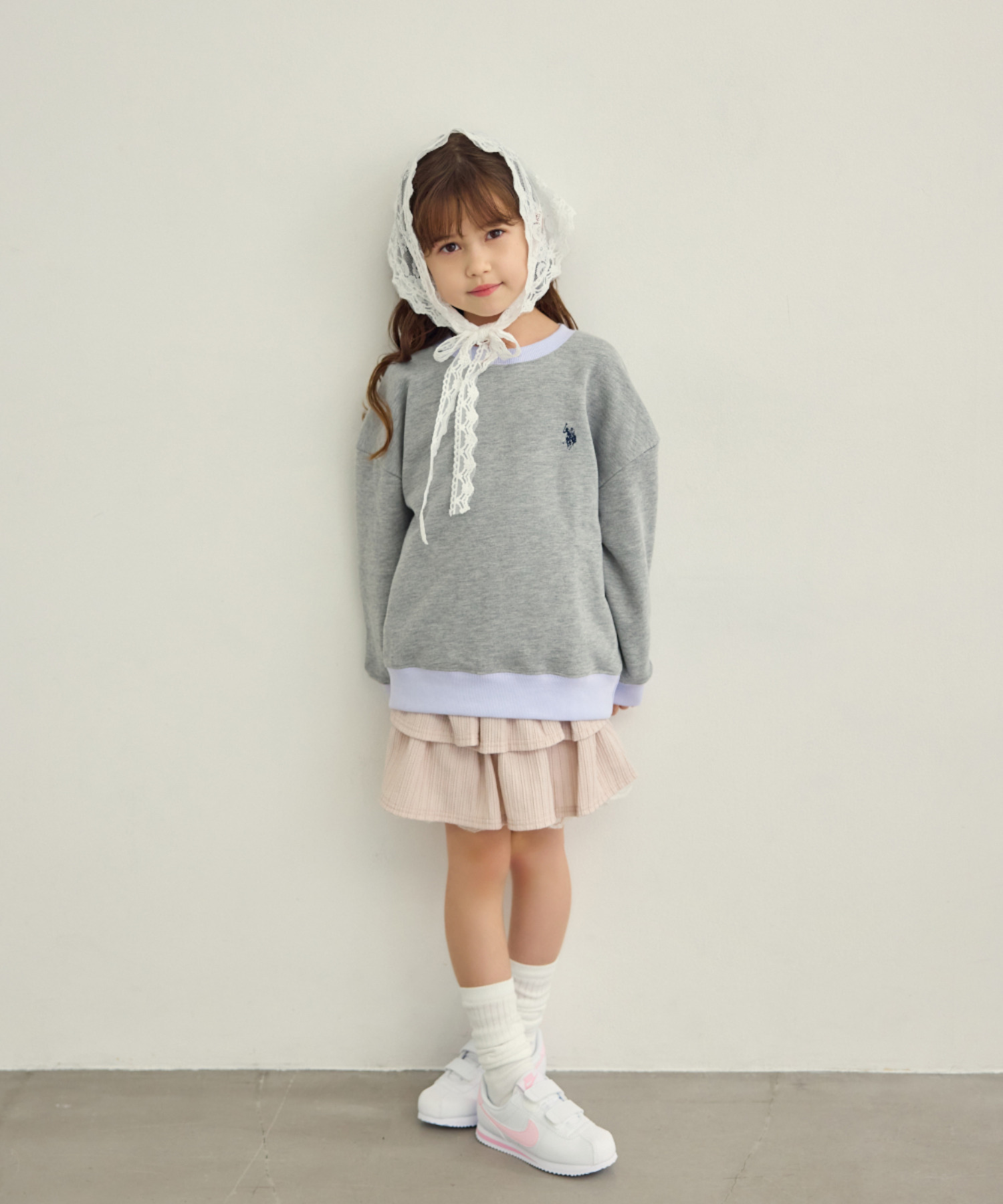 2026🇯🇵Ada × U.S. POLO ASSN|落肩衛衣|雙馬球刺繡|螢光街頭後印|110-150|隨意搭有型 - 商品描述圖 1