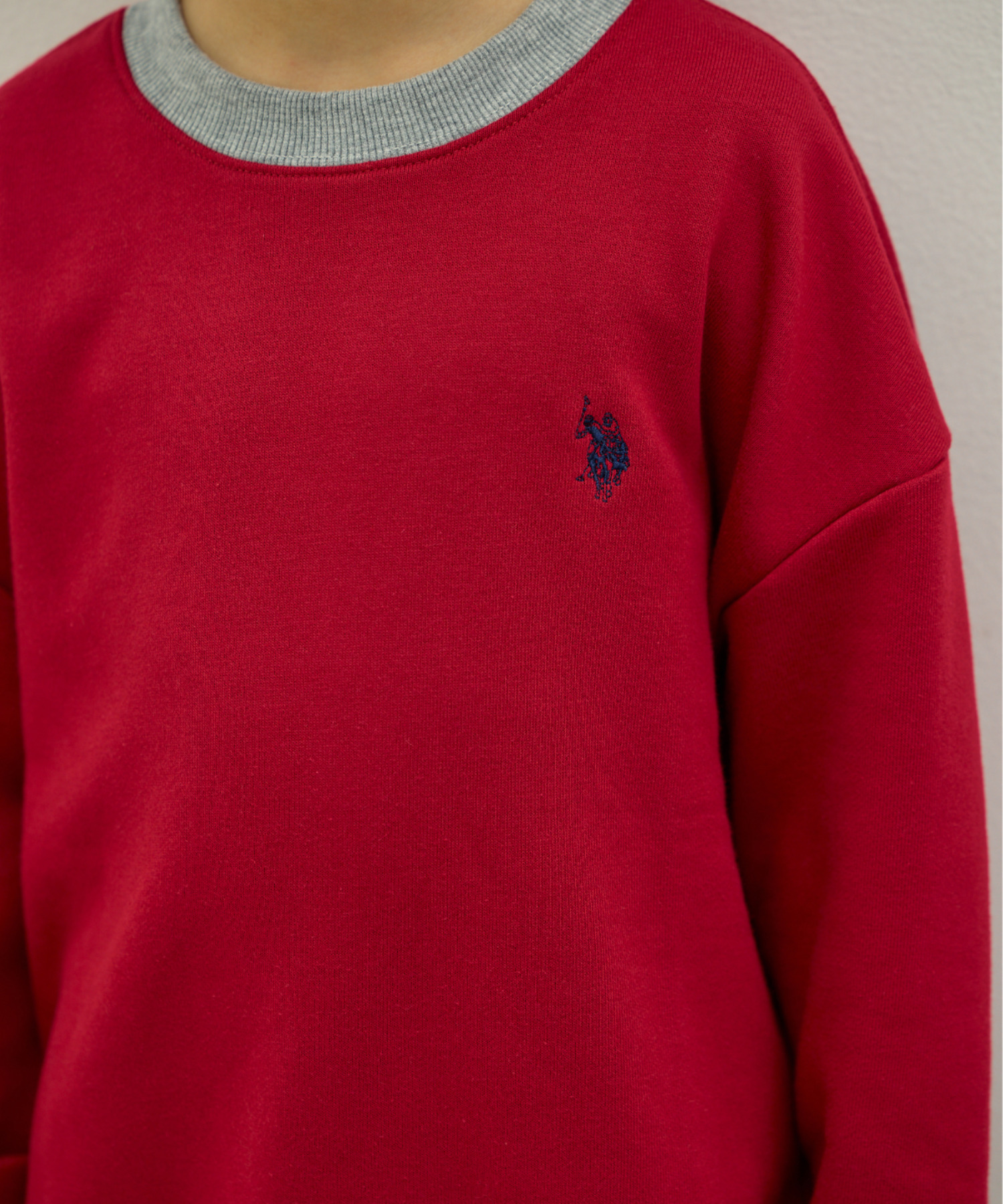 2026🇯🇵Ada × U.S. POLO ASSN|落肩衛衣|雙馬球刺繡|螢光街頭後印|110-150|隨意搭有型 - 商品描述圖 6