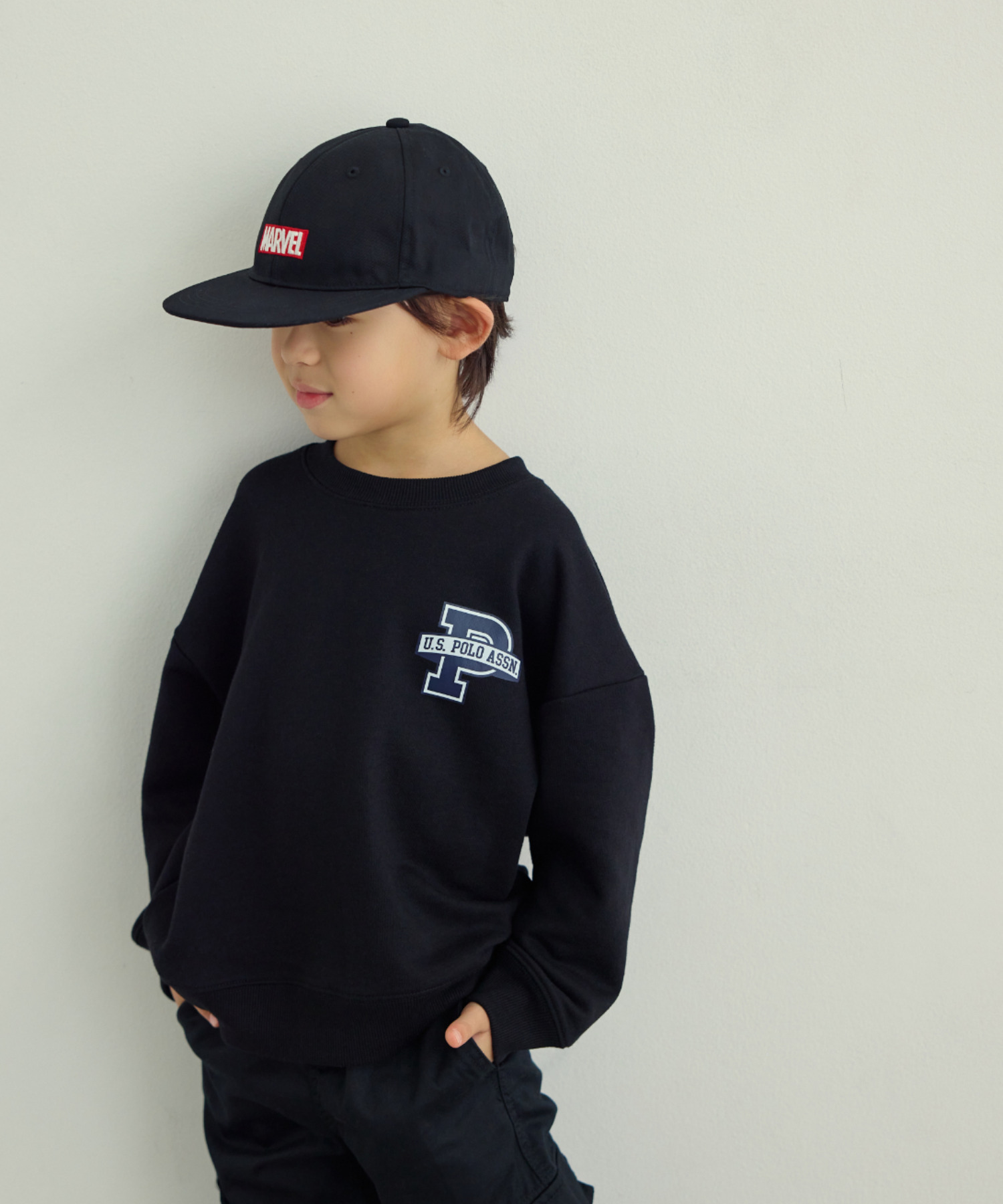 2026🇯🇵Ada × U.S. POLO ASSN｜美式衛衣｜立體發泡｜西部牛仔徽章｜110-150｜機洗不易掉字 - 商品描述圖 3