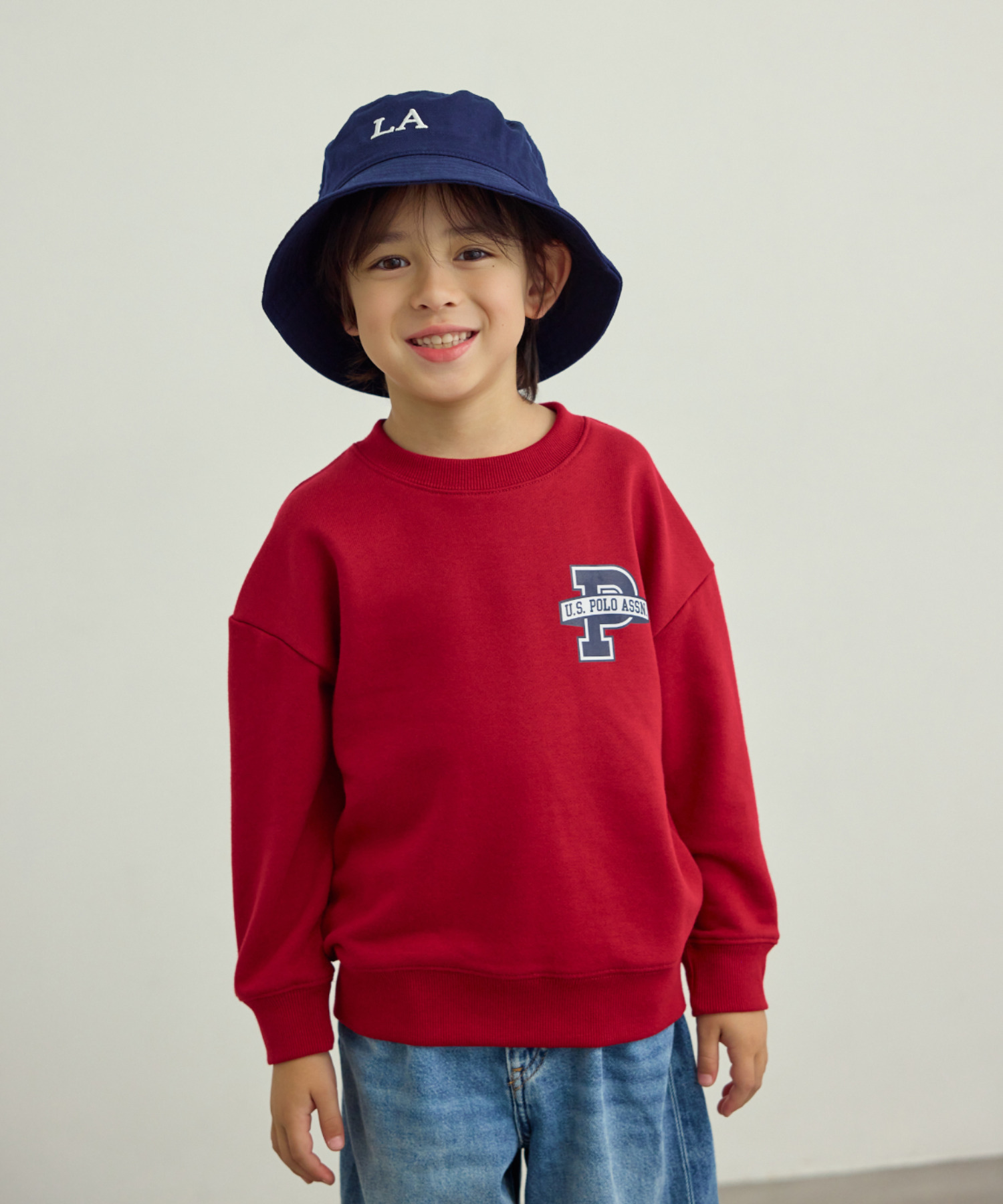 2026🇯🇵Ada × U.S. POLO ASSN｜美式衛衣｜立體發泡｜西部牛仔徽章｜110-150｜機洗不易掉字 - 商品描述圖 9