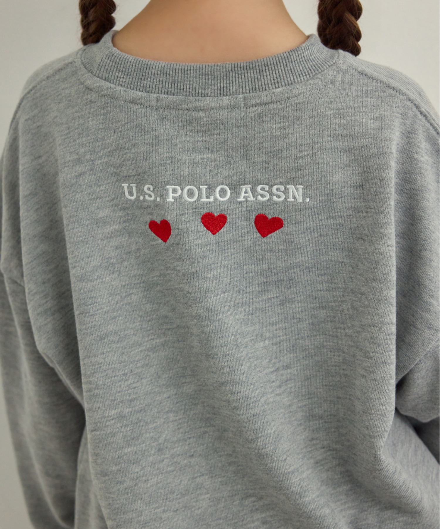 2026🇯🇵Ada × U.S. POLO ASSN|刺繡衛衣|三連心刺繡|親子同款系列|110-150|拍照超吸睛 - 商品描述圖 4