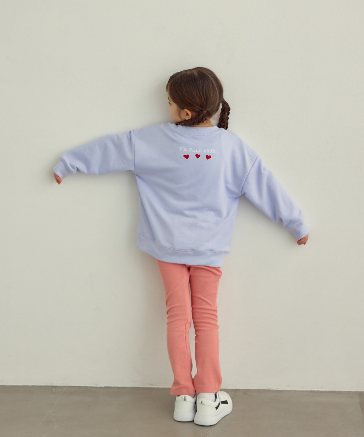 2026🇯🇵Ada × U.S. POLO ASSN|刺繡衛衣|三連心刺繡|親子同款系列|110-150|拍照超吸睛 - 商品描述圖 11