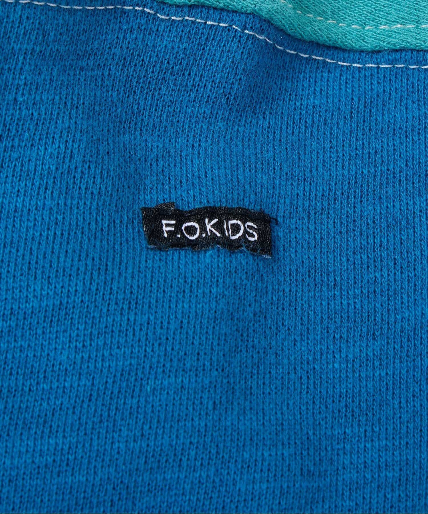 2026🇯🇵F.O.KIDS｜拼接大學T｜解構重製風格｜復古水洗｜80-160｜出門秒變小潮男 - 商品描述圖 5