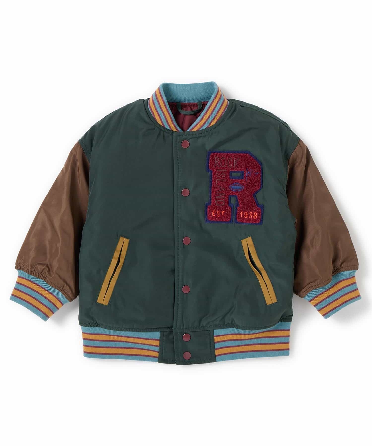 2026🇯🇵F.O.KIDS｜棒球外套｜相良刺繡立體布章｜鋪棉夾克｜80-150｜穿上立刻帥翻全場 - 商品描述圖 3
