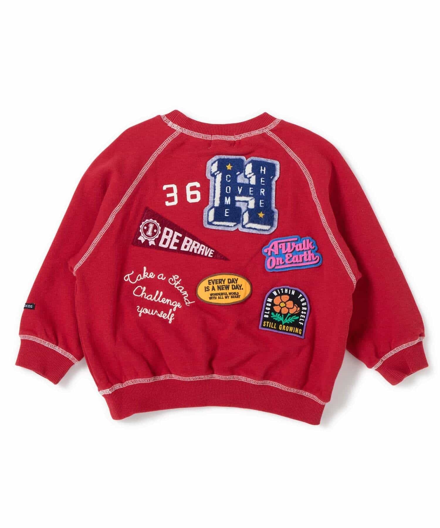 2026🇯🇵F.O.KIDS｜復古大學T｜立體刺繡布章｜竹節水洗感｜80-160｜越洗越有老味道 - 商品描述圖 5
