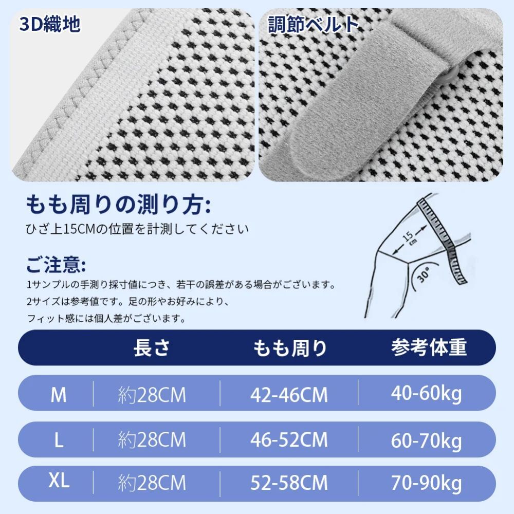 2026🇯🇵TaoTech|滑雪必備保護|運動護膝|雙側彈簧減震|單支裝|M-XL|深蹲跑跳不移位 - 尺寸表