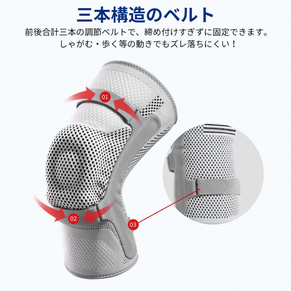 2026🇯🇵TaoTech|滑雪必備保護|運動護膝|雙側彈簧減震|單支裝|M-XL|深蹲跑跳不移位 - 商品描述圖 8