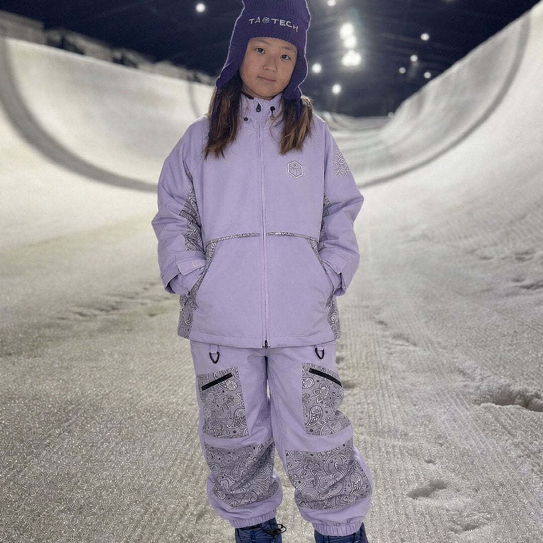 2026🇯🇵TaoTech｜滑雪外套｜防風防水透氣｜變形蟲拼接｜130-150｜摔雪堆不滲水 - 商品描述圖 3