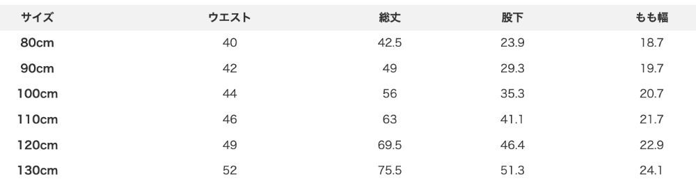 2026🇯🇵devirock|保暖長褲|前後皆可穿好自理|仿燈芯絨面料|80-130|幼兒園自己穿 - 尺寸表