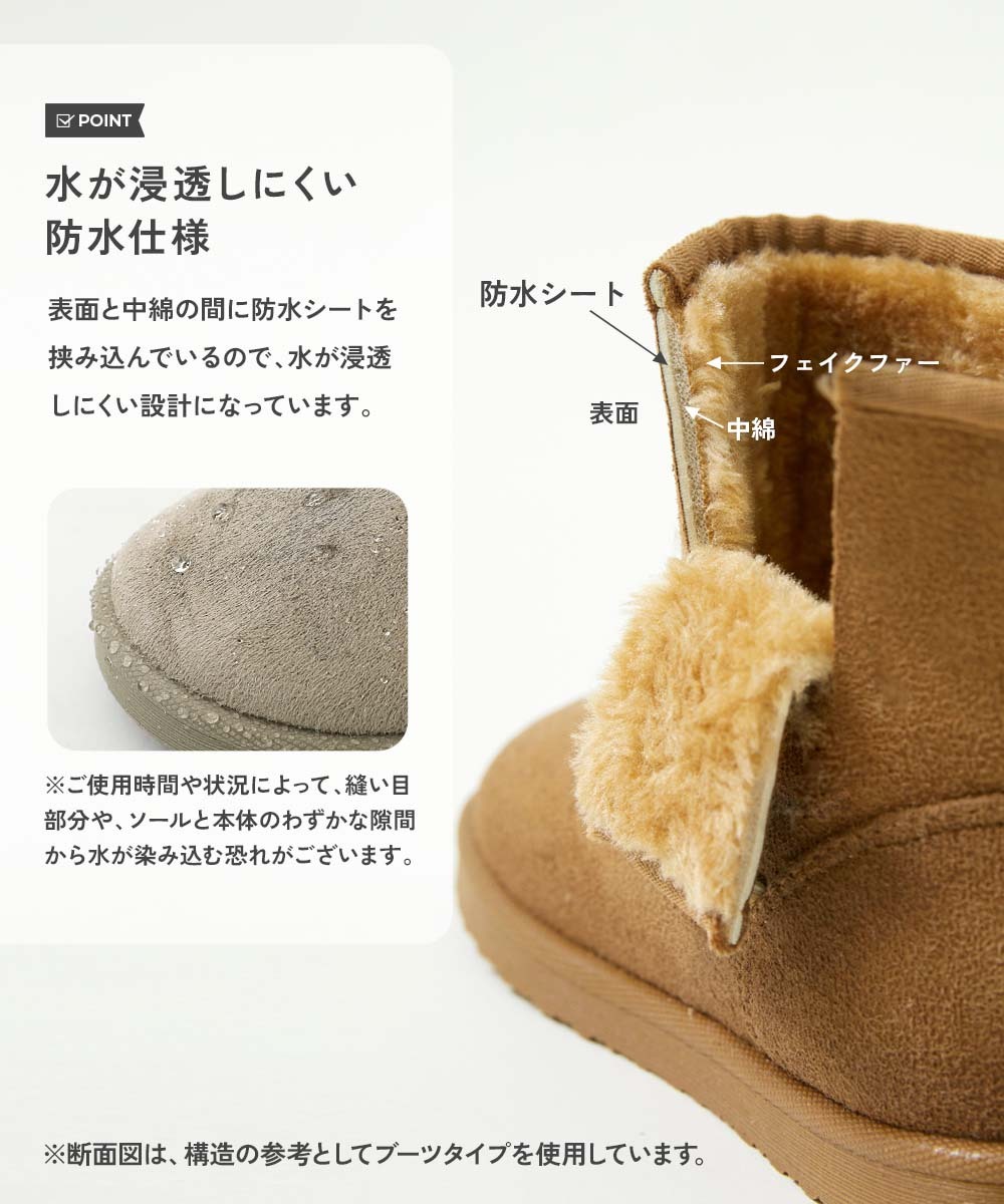 2026🇯🇵devirock｜保暖雪靴｜防潑水厚絨毛包覆｜一腳蹬懶人鞋｜18-24cm｜寒流踩雪不凍腳 - 商品描述圖 1