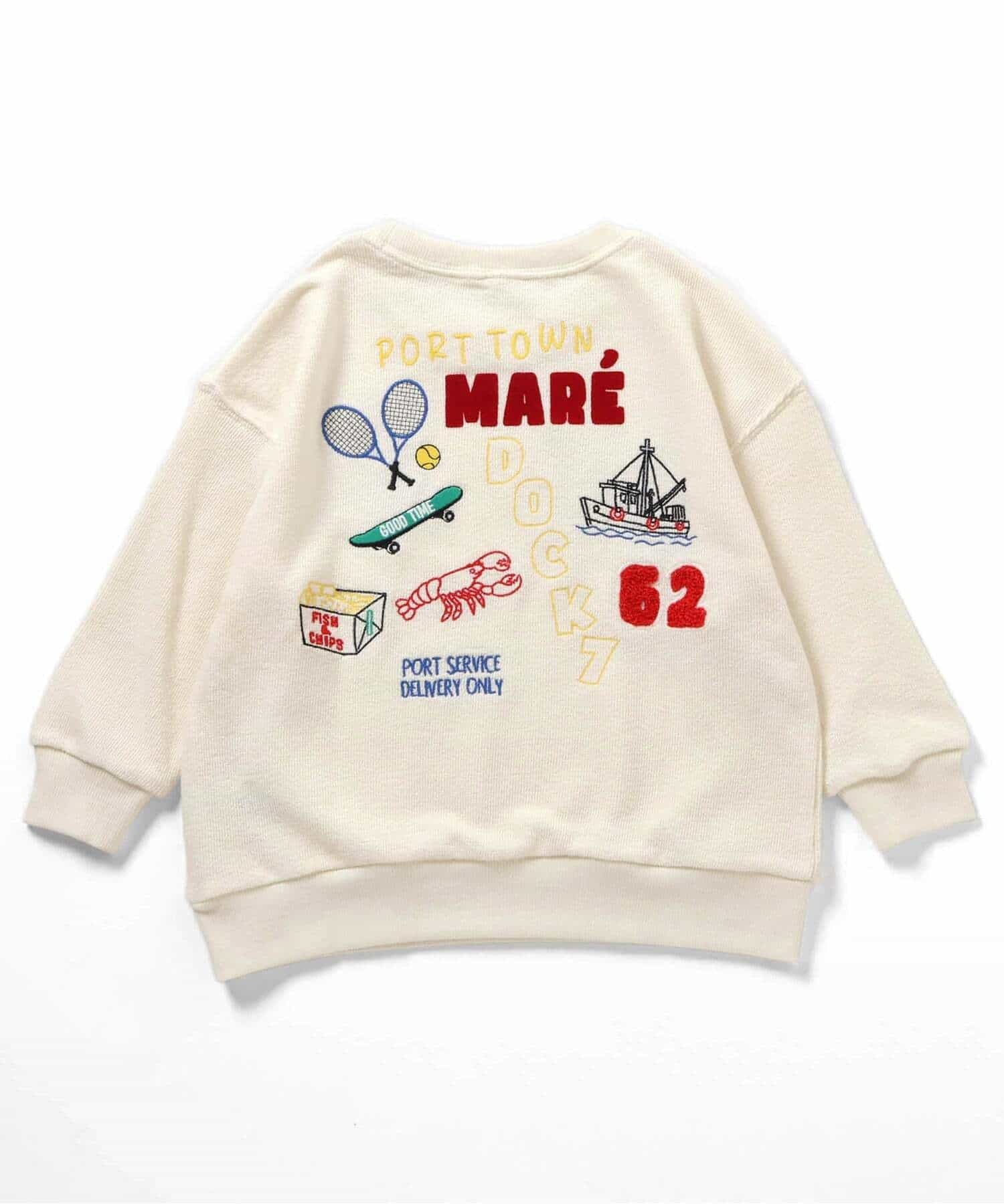 2026🇯🇵apres les cours|紀念品刺繡衛衣|復古手繪風立體織紋|棉混紡毛圈|80-130|隨意搭配就很亮眼 - 商品描述圖 1