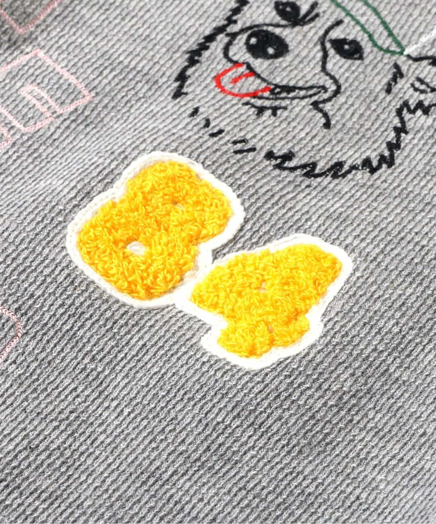 2026🇯🇵apres les cours|紀念品刺繡衛衣|復古手繪風立體織紋|棉混紡毛圈|80-130|隨意搭配就很亮眼 - 商品描述圖 7