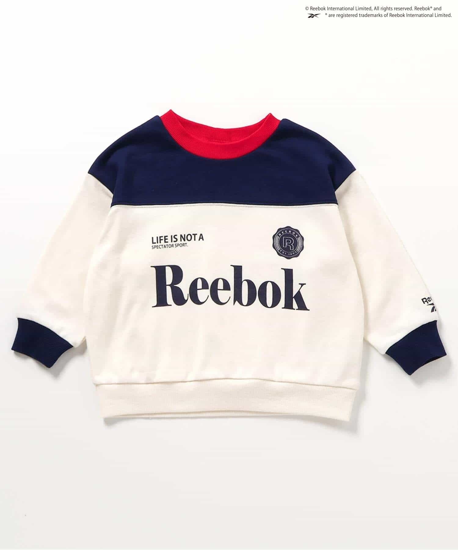 2026🇯🇵BREEZE × Reebok|撞色運動衛衣|復古英倫LOGO拼接|挺版毛圈棉|90-160|跑跳運動俐落帥氣 - 商品描述圖 3