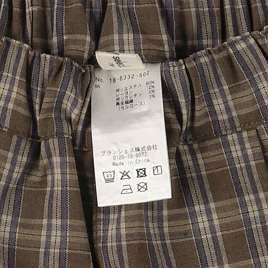 2026🇯🇵aBity select.｜格紋長褲｜荷葉縮口褲腳｜寬版休閒｜90-130｜跑跳防拖地 - 商品描述圖 10