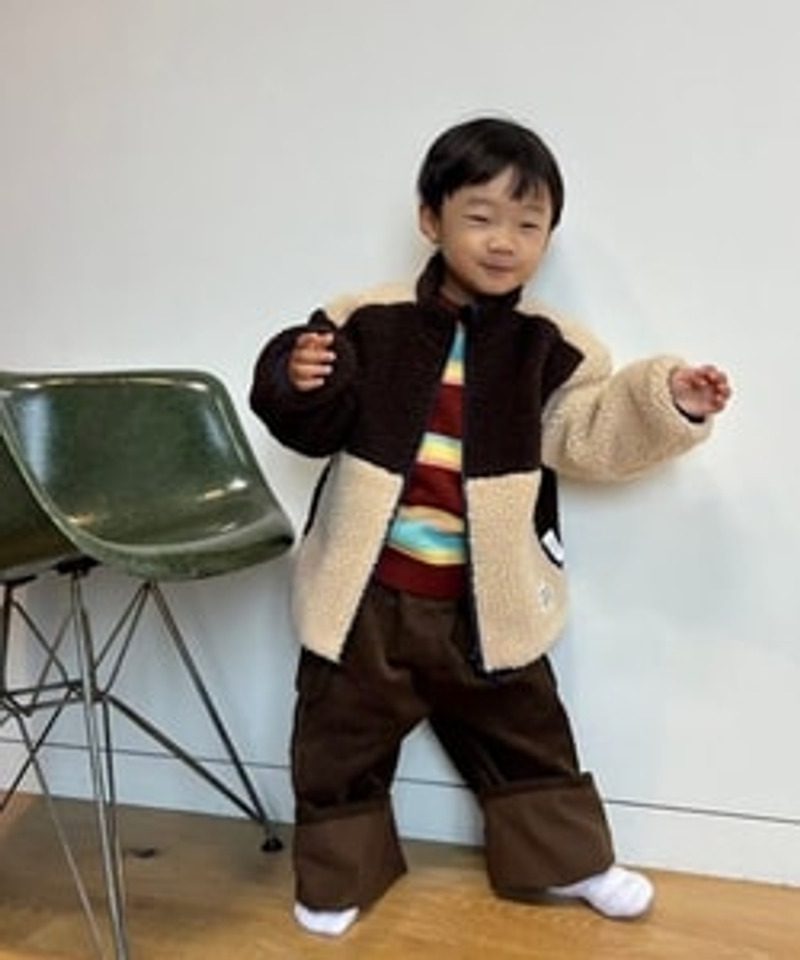 2026🇯🇵BEAMS mini｜直筒工裝褲｜雙側大翻蓋口袋｜舒適純棉｜90-140｜奔跑蹲跳不緊繃 - 商品描述圖 1
