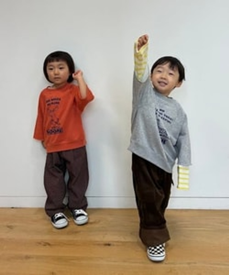 2026🇯🇵BEAMS mini｜直筒工裝褲｜雙側大翻蓋口袋｜舒適純棉｜90-140｜奔跑蹲跳不緊繃 - 商品描述圖 2
