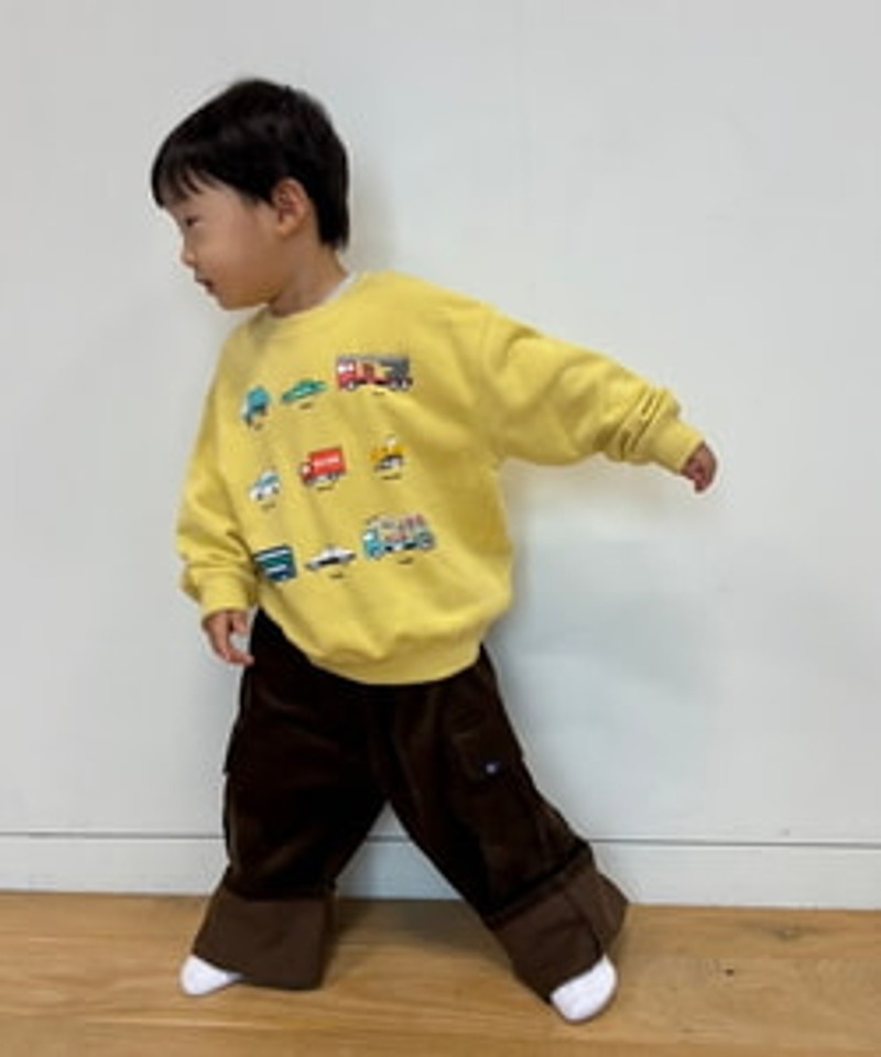 2026🇯🇵BEAMS mini｜直筒工裝褲｜雙側大翻蓋口袋｜舒適純棉｜90-140｜奔跑蹲跳不緊繃 - 商品描述圖 4