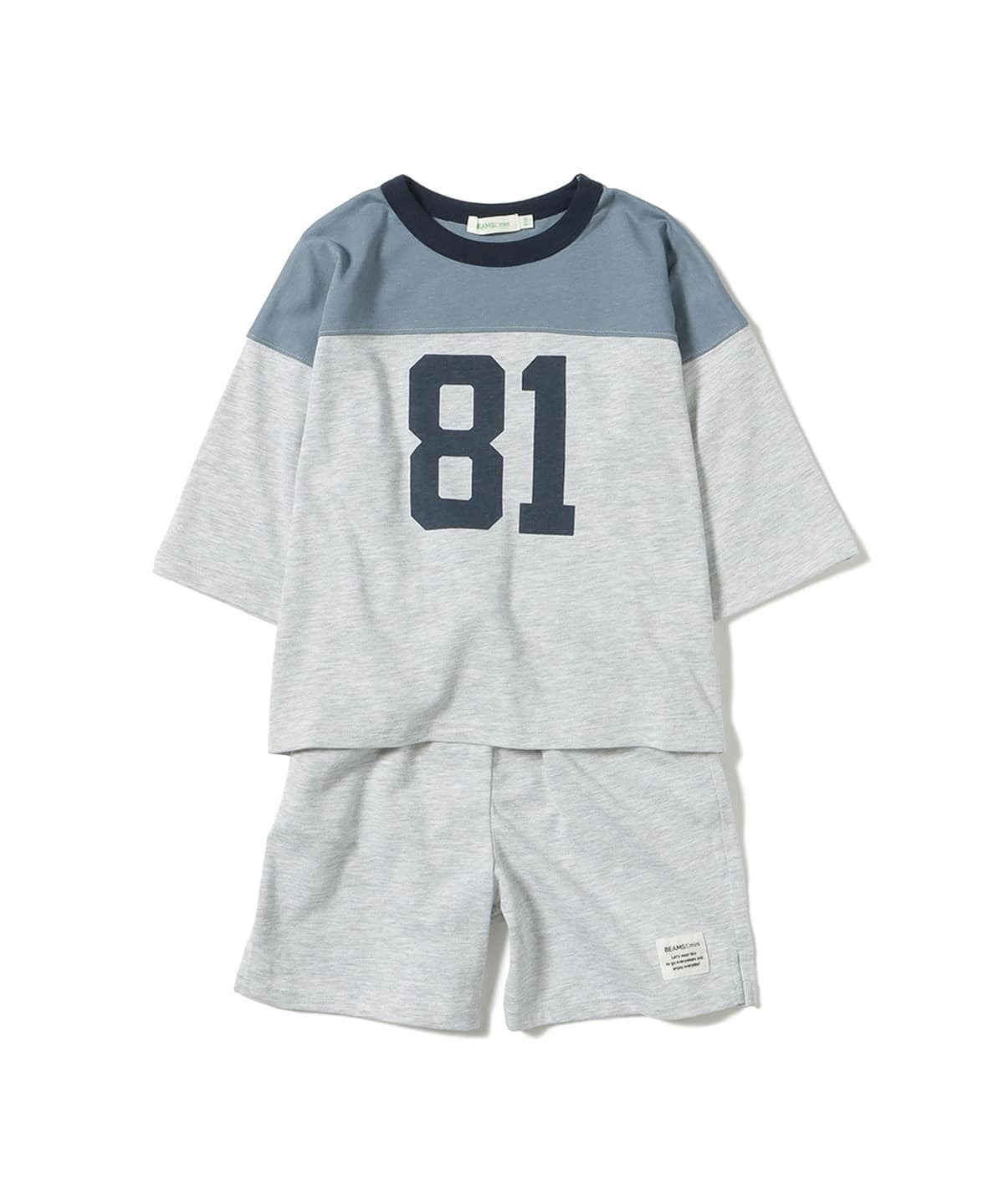 2026🇯🇵BEAMS mini｜天竺棉套裝｜數字撞色七分袖｜運動套裝｜90-150｜晨間穿搭免動腦 - 商品描述圖 5