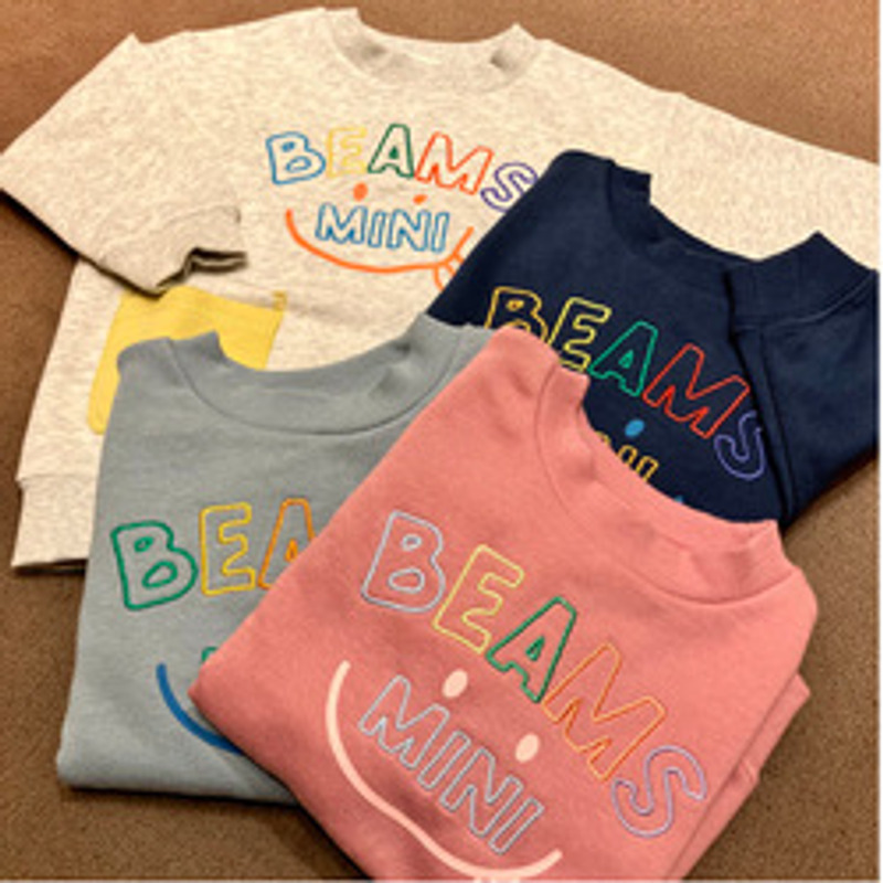 2026🇯🇵BEAMS mini|笑臉刺繡衛衣|彩色笑臉立體口袋|棉質毛圈|90-130|活潑亮眼好搭配 - 商品描述圖 4