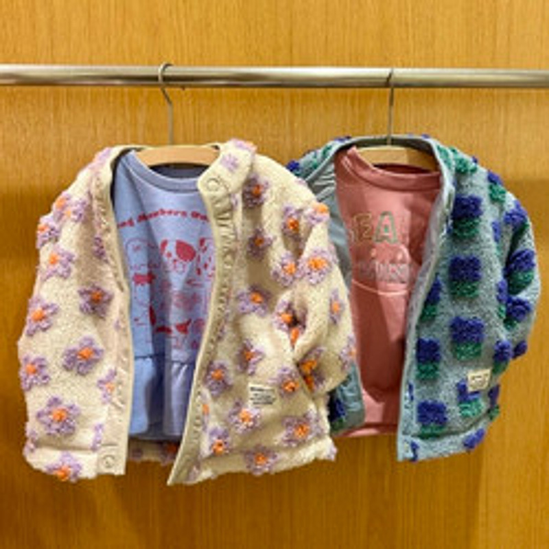 2026🇯🇵BEAMS mini|笑臉刺繡衛衣|彩色笑臉立體口袋|棉質毛圈|90-130|活潑亮眼好搭配 - 商品描述圖 6