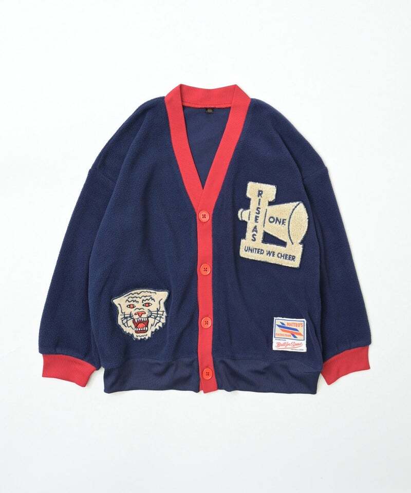 2026🇯🇵MARKEY'S|復古開襟衫|老爺虎毛圈布貼布繡|美式學院風|80-150|換季早晚穿脫超方便 - 商品描述圖 1