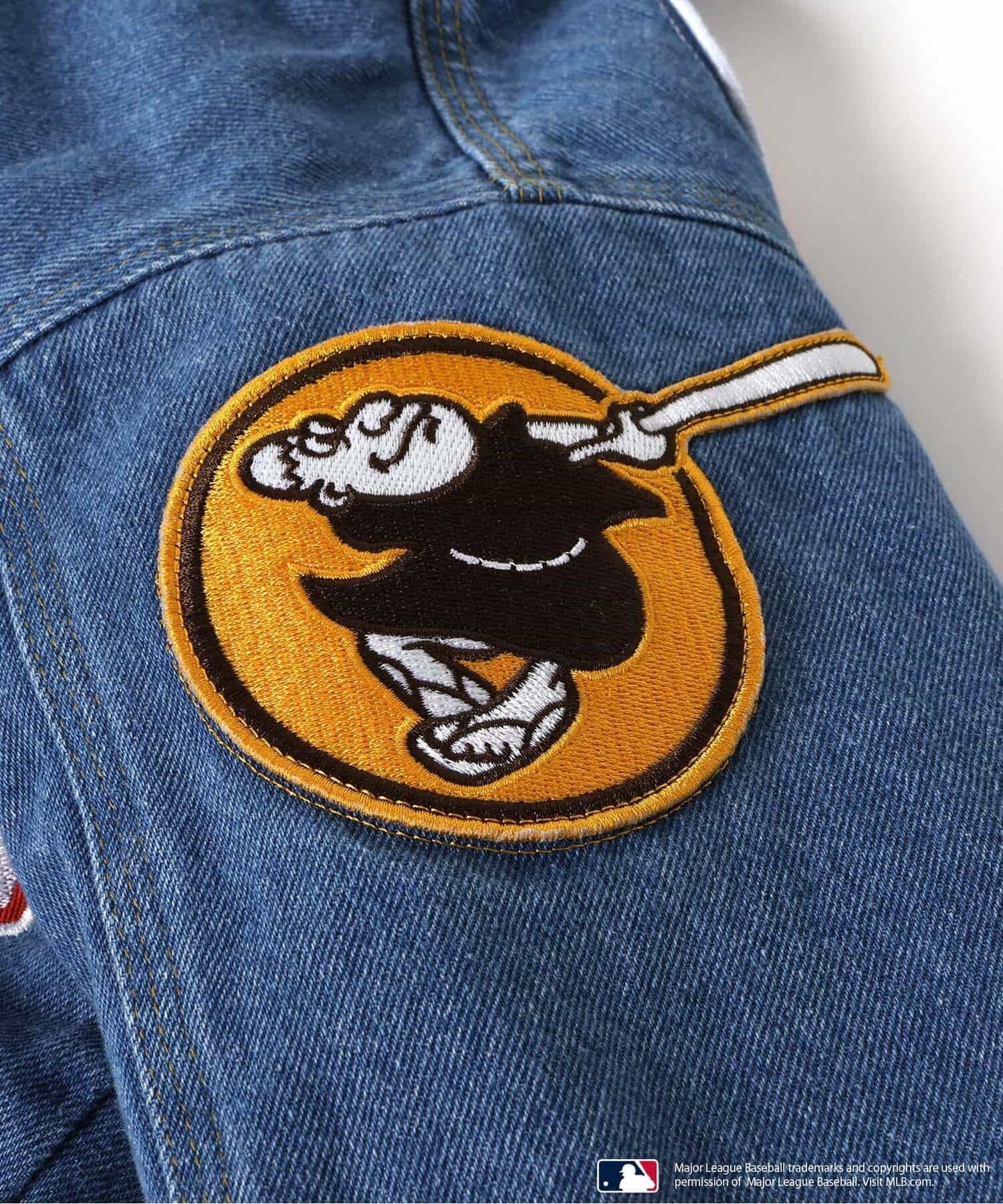 2026🇯🇵BREEZE × MLB|連帽牛仔夾克|大聯盟隊徽刺繡|WEB限定|100-150|秋冬出門一件就帥氣 - 商品描述圖 3