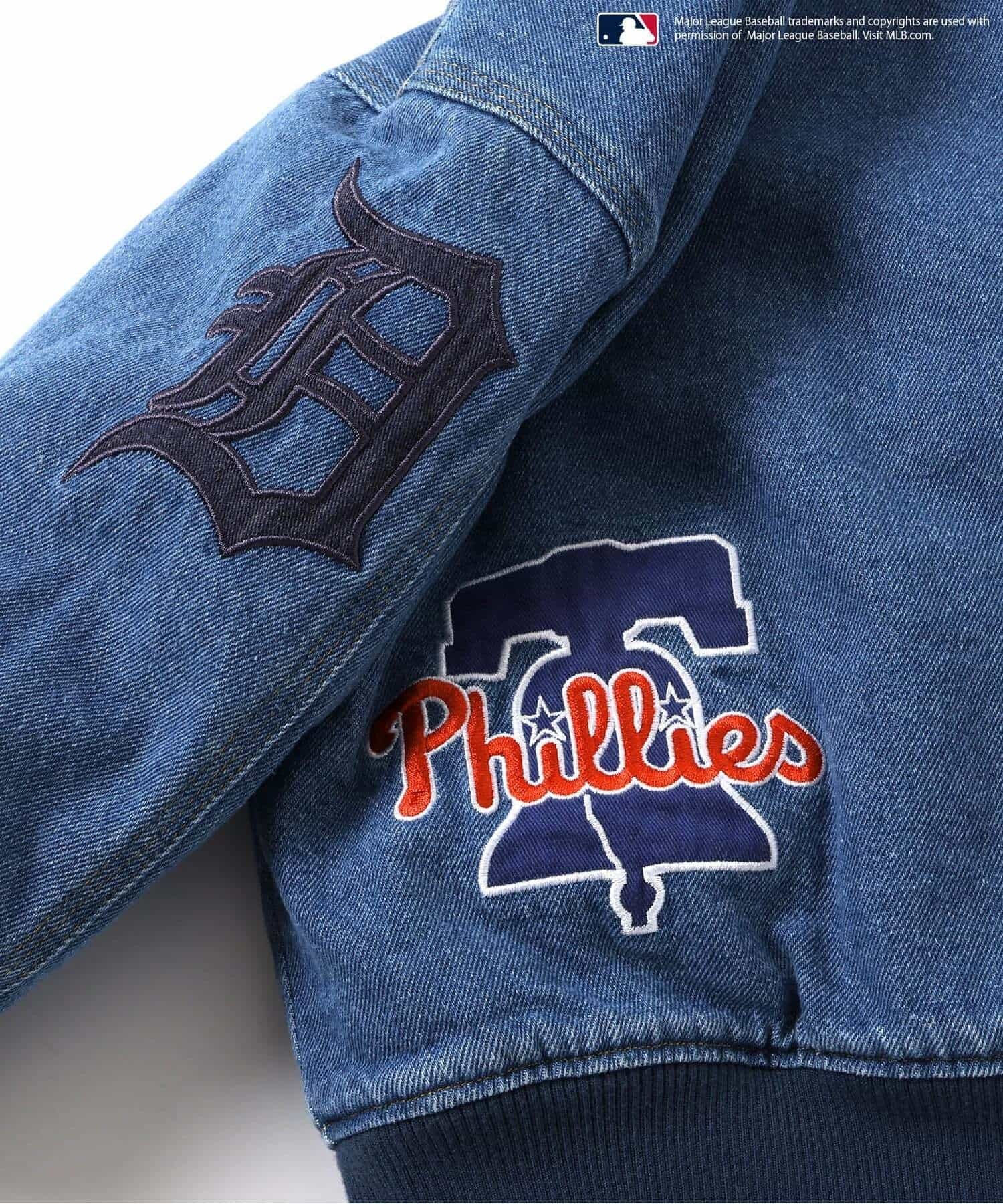 2026🇯🇵BREEZE × MLB|連帽牛仔夾克|大聯盟隊徽刺繡|WEB限定|100-150|秋冬出門一件就帥氣 - 商品描述圖 4