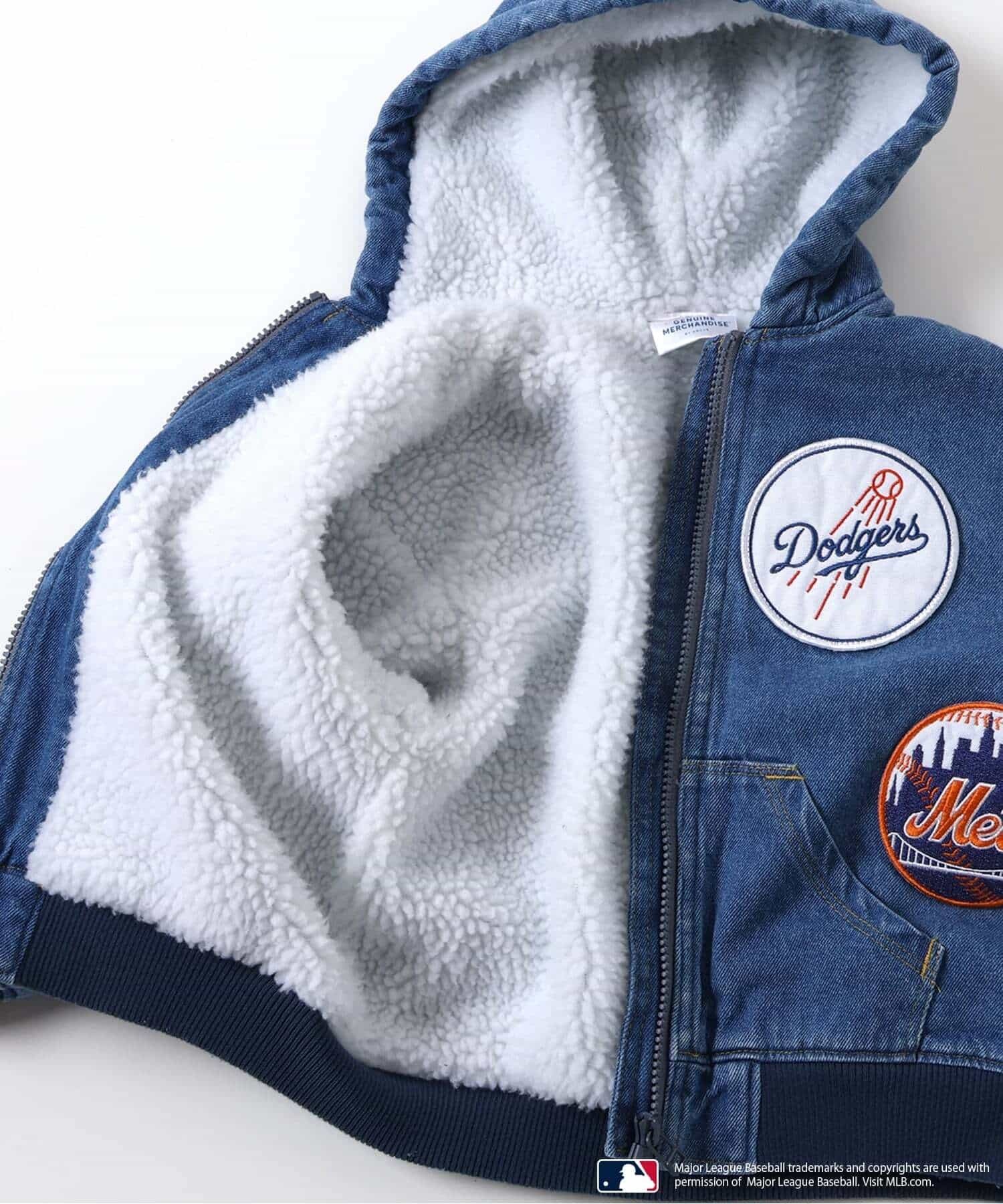 2026🇯🇵BREEZE × MLB|連帽牛仔夾克|大聯盟隊徽刺繡|WEB限定|100-150|秋冬出門一件就帥氣 - 商品描述圖 6