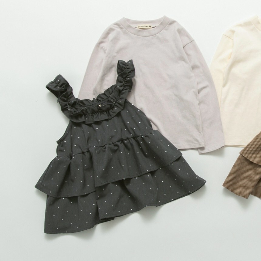 2026🇯🇵branshes|兩件式套裝|荷葉馬甲背心|純棉長T|90-150|層次穿搭免煩惱 - 商品描述圖 7